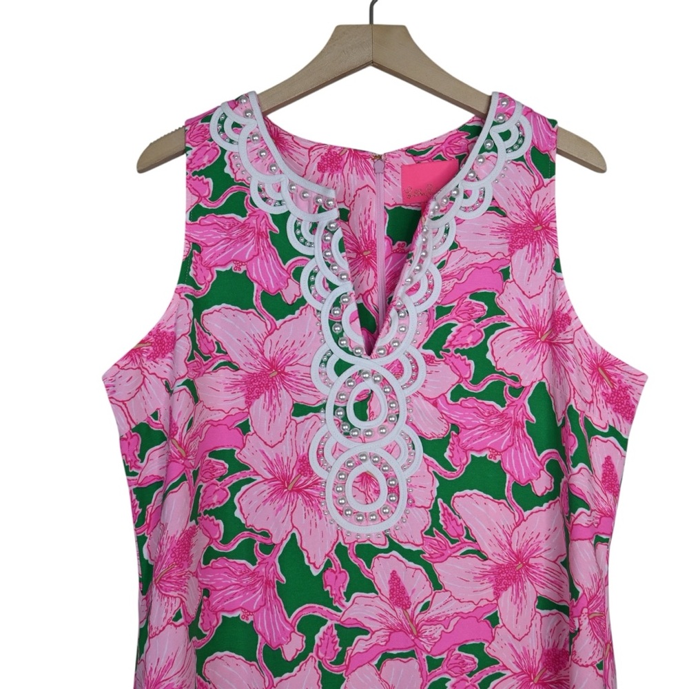 Lilly Pulitzer Women's 12 Elliotta Maxi Shift Dress in Pink Floral NEW - Picture 4 of 10